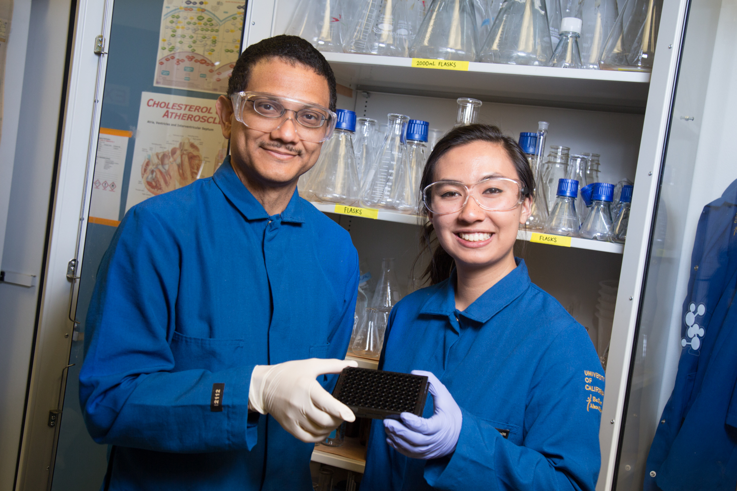 picture of emily and aldrin in the lab